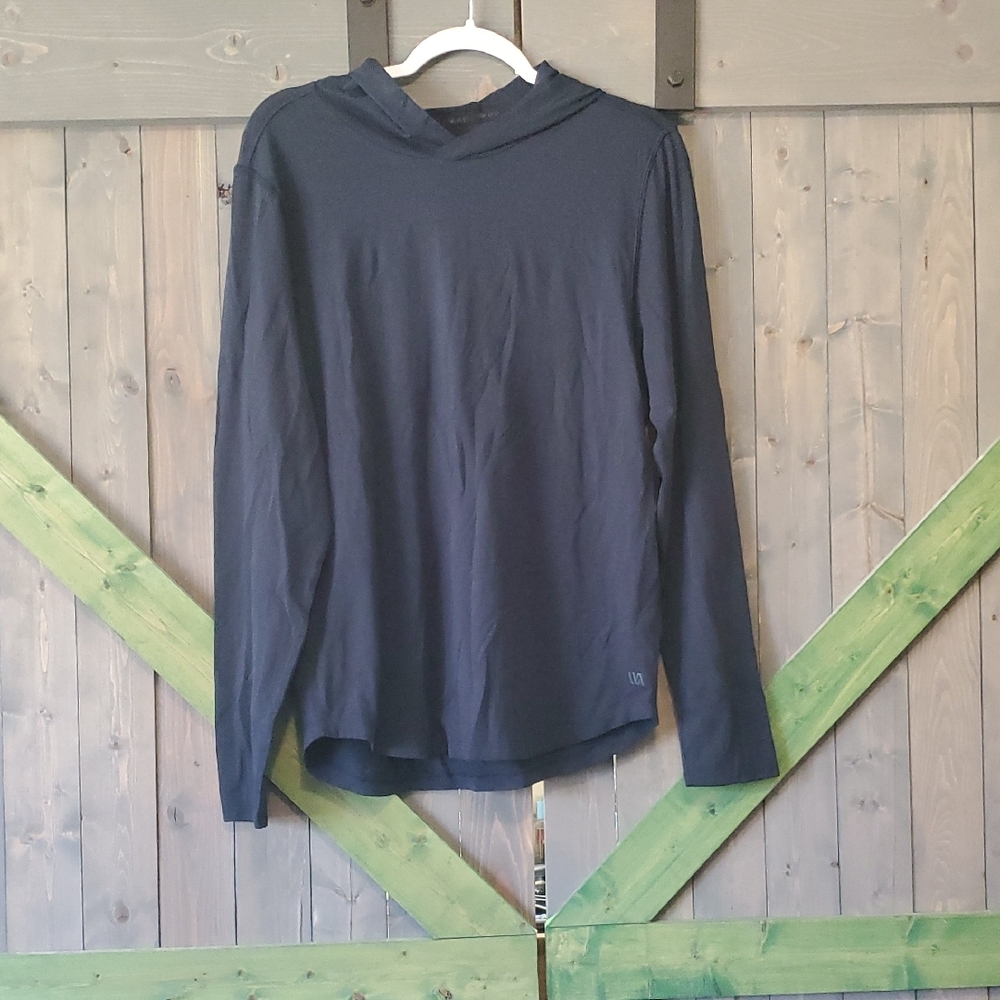 Navy Blue Long Sleeve Hoodie